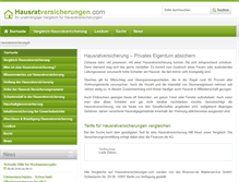 Tablet Screenshot of hausratversicherungen.com